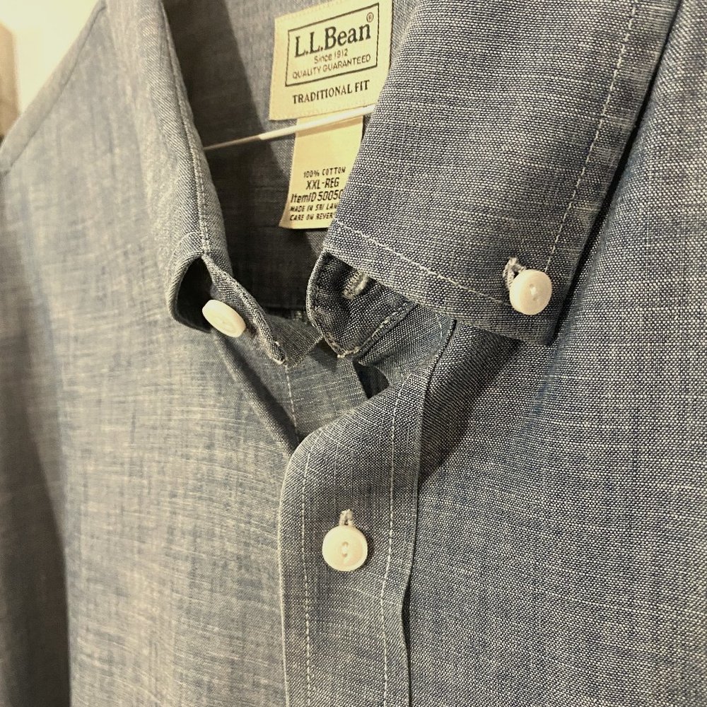 L.L. Bean Men's Easy-Care Chambray Shirt